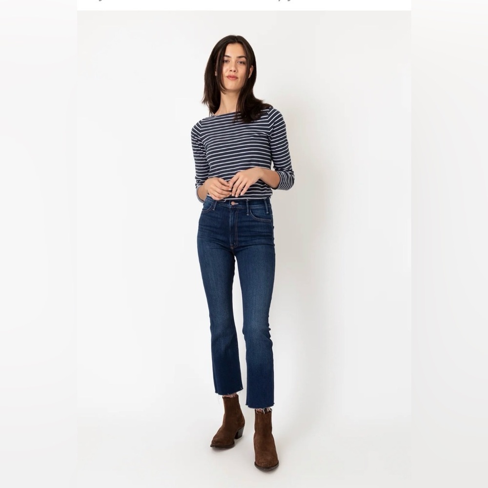 MOTHER The Hustler Ankle Fray Jean in Home Movies Size 33 flare
